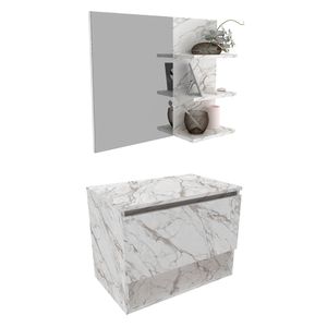 Conjunto Para Banheiro Gabinete E Espelheira BN3606x08 Tecno Mobili