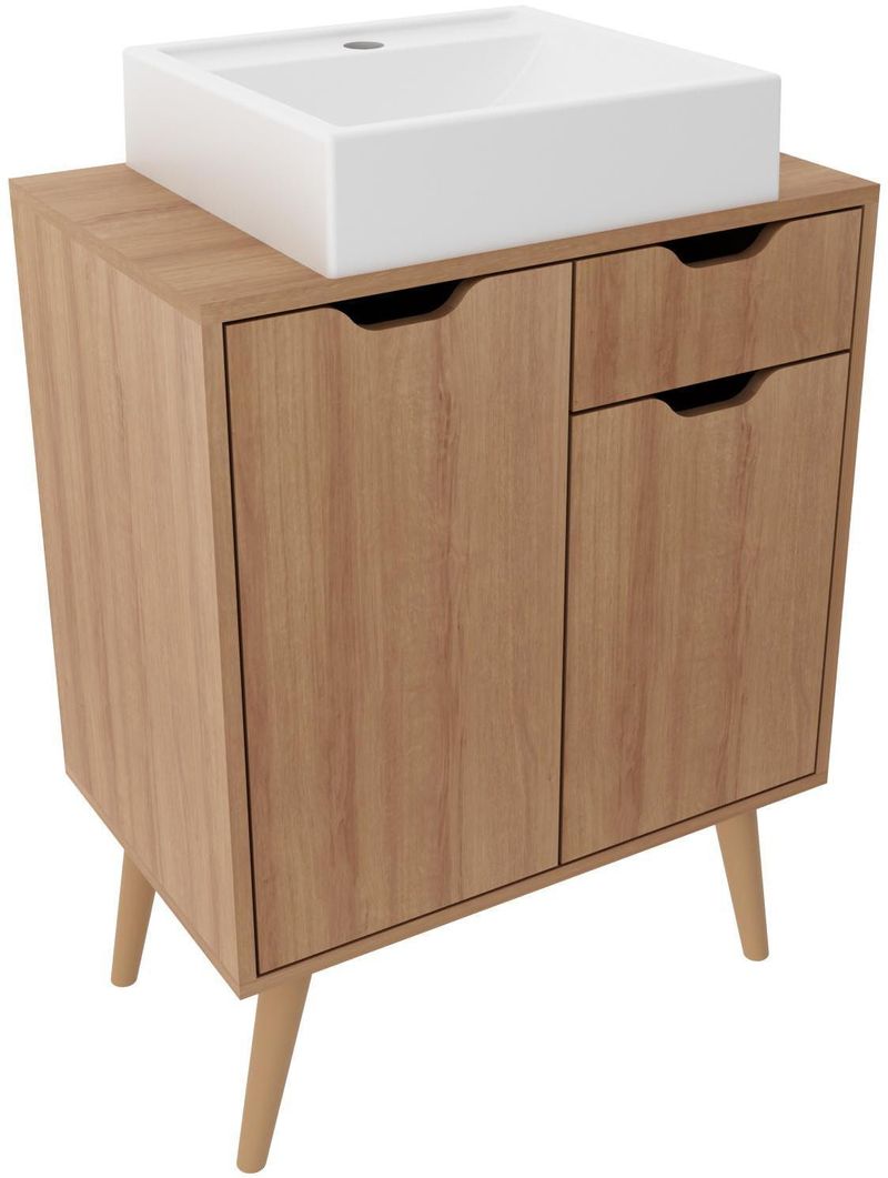 Balcao-Gabinete-Tecno-Mobili-para-Banheiro-com-2-Portas-e-1-Gaveta-BN3637-Amendoa