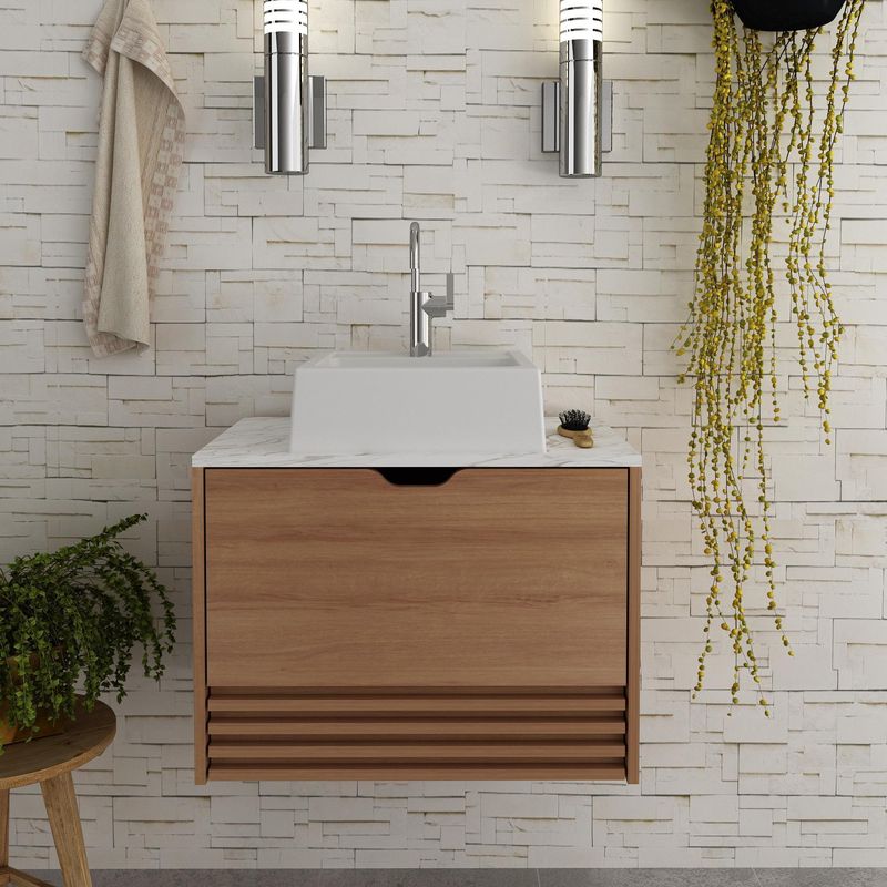 Balcao-Gabinete-Suspenso-Tecno-Mobili-com-Gaveta-BN3613-Amendoa-Marmore-Branco