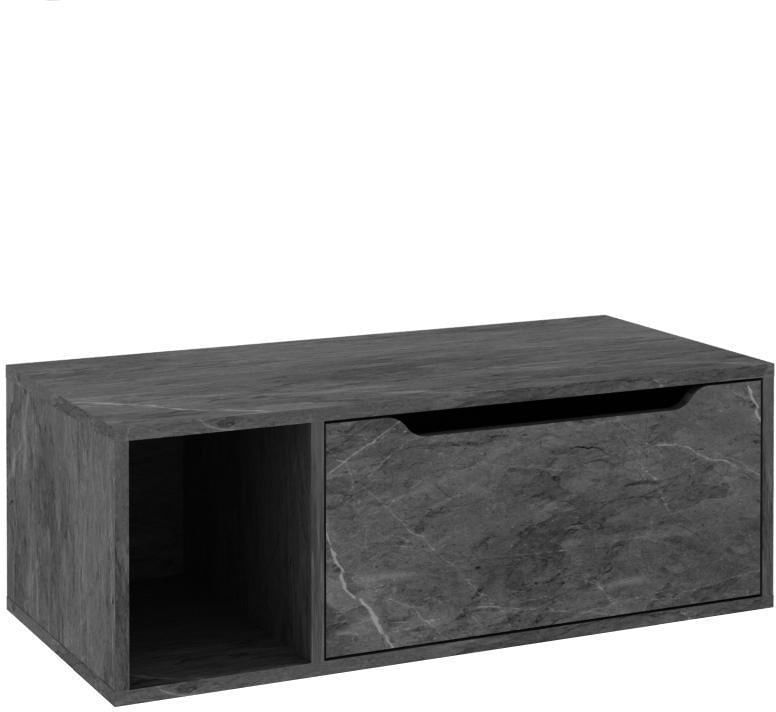 Balcao-Gabinete-Suspenso-Tecno-Mobili-para-Banheiro-com-1-Porta-sem-cuba-BN3644-Marmore-Lunar
