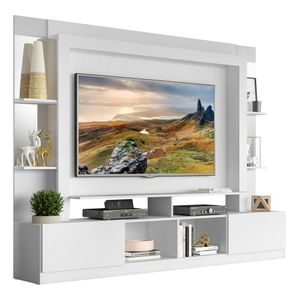 Estante com Suporte TV 65" Prateleiras c/ Espelho Oslo Multimóveis V3385