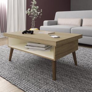 Mesa de Centro Retrô 91cm com Nicho Multimóveis CR45149