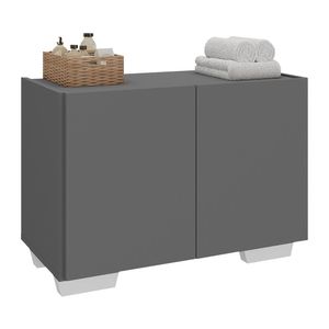 Gabinete Armário de Banheiro 62,5cm 2 Portas com Pés Multimóveis MP5046