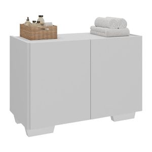 Gabinete Armário de Banheiro 62,5cm 2 Portas com Pés Multimóveis MP5046