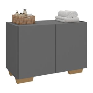 Gabinete Armário de Banheiro 62,5cm 2 Portas com Pés Multimóveis MP5046