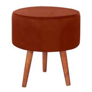 Puff Puf Redondo Pes Palito 44x40cm Suede MPassos