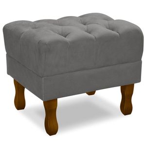 Puff Puf Retro Capitone 52x44cm Suede MPassos