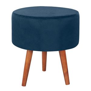 Puff Puf Redondo Pes Palito 44x40cm Suede MPassos