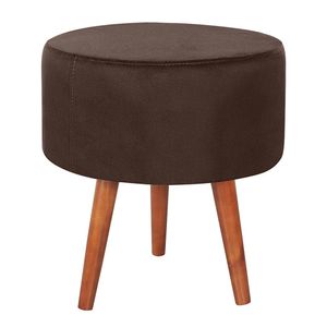 Puff Puf Redondo Pes Palito 44x40cm Suede MPassos