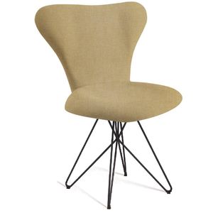 Cadeira Estofada Base Em Aço F45X2 Dmobiliario