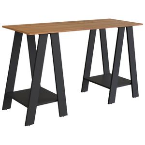 Escrivaninha Mesa Escritorio Cavalete 2 Prateleiras B61 NOVAM
