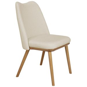 Cadeira Estofada Macrame Pes Madeira Nacc