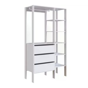 Closet 03 Gavetas DB001 Branco PP Milani Store