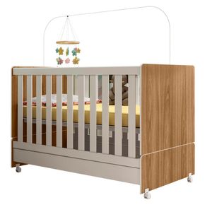 Berço Mini Cama 2 em 1 Com Rodizios 3200 PLLA