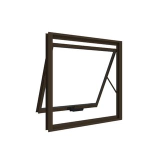 Janela Maxim ar Alumínio Premium Vidro Liso Bronze - 60x80