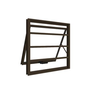 Janela Maxim ar Alumínio Premium com Grade Horizontal Bronze - 60x80