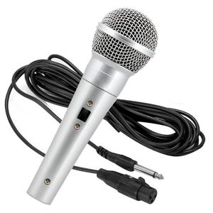 Microfone Weisre Profissional Dinâmico Cabo 3 Metros