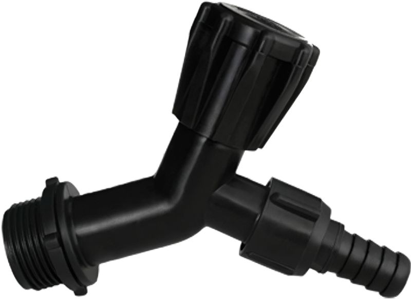 Torneira-de-Jardim-Plastilit-1-2-com-Adaptador-3-4-Preto
