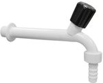 Torneira Pia de Cozinha de Parede Plastilit 15cm com Bico 1/2 SimplesBranco