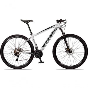 Bicicleta Aro 29 Dropp Aluminum 24 Vel Câmbio Traseiro Shimano Freio A Disco Bike Mtb Alumínio Branco+preto