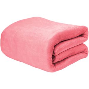 Manta Casal Microfibra 3104 180x220cm Rosa