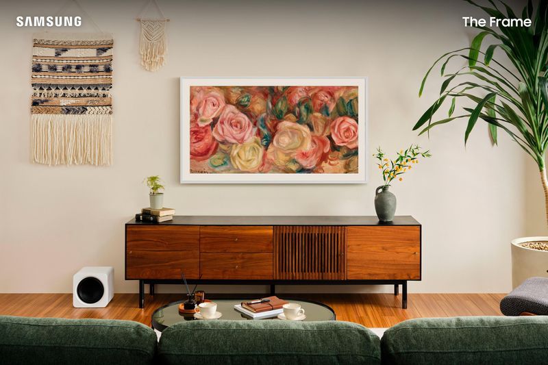 Smart-TV---Televisor-Samsung-65-QLED-4K-The-Frame-Tela-MatteAntireflexo-Molduras-Customizaveis-65LS03D