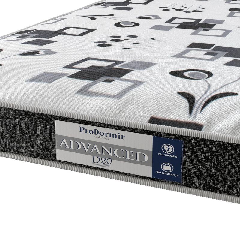 Colchão Solteiro Espuma Probel Advanced D20 Cores Diversas 78X188X12Cm