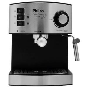 Cafeteira Coffee Express Preto com Prata Philco 220V