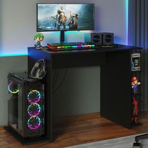 Mesa Para Computador Gamer Preta 9414 Madesa Preto