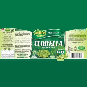 Clorella 500Mg Unilife 60 Cápsulas