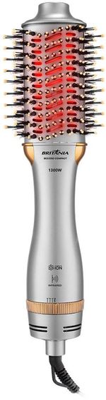 Escova-de-Cabelo-Secadora-Britania-Compact-BES33SD-Prata-e-Dourado-1300W-Bivolt