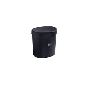 Lixeira Com Tampa 17,5 X 15 X 18,2 Cm 2,5 L Preto Coza