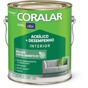 Tinta Acrílica Coralar Refresco 3,6L