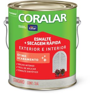 Tinta Esmalte Coralar Brilhante Marfim 3,6L