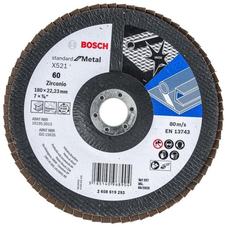 Disco Flap Desbaste Para Metal Bosch Grão 60 7