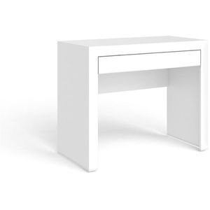 Mesa Para Escritório Computador Notebook Estudo 1 Gaveta Móvel Bento Branco 90x74x47cm