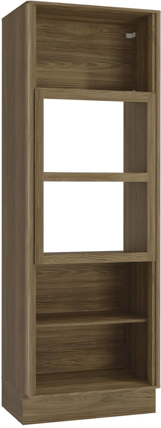 Torre Quente 80cm 2 Fornos 4 Portas 100% MDF Curve Kappesberg N630-NG Nogueira