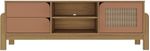 Rack-Para-TV-ate-60-Polegadas-1-Porta-2-Gavetas-Artely-Nature-Carvalho-e-Terracota