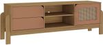 Rack-Para-TV-ate-60-Polegadas-1-Porta-2-Gavetas-Artely-Nature-Carvalho-e-Terracota