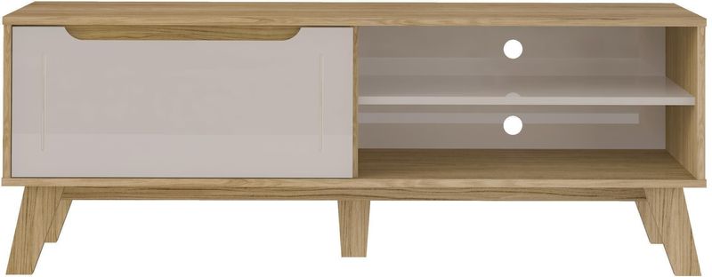 Rack-Para-TV-ate-60-Polegadas-1-Porta-e-Nichos-Artely-Lotus-Carvalho-e-Off-White