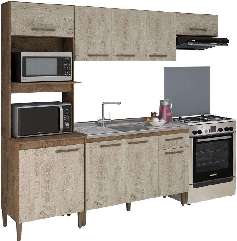 Balcao-de-Pia-120cm-3-Portas-e-1-Gaveta-Lisboa-Atualle-Mocaccino-Rustico-e-Carvalho-Rustico