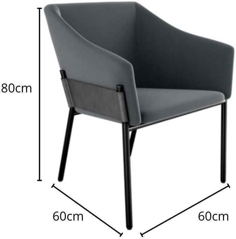 Poltrona-Decorativa-Malta-Matrix-Cinza