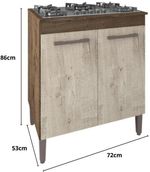 Balcao-Cooktop-72cm-2-Portas-Atualle-Lisboa-Mocaccino-Rustico-e-CarvalhoRustico