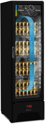 Cervejeira-Expositora-Slim-Metalfrio-VN28-337-Litros-Preto-220V