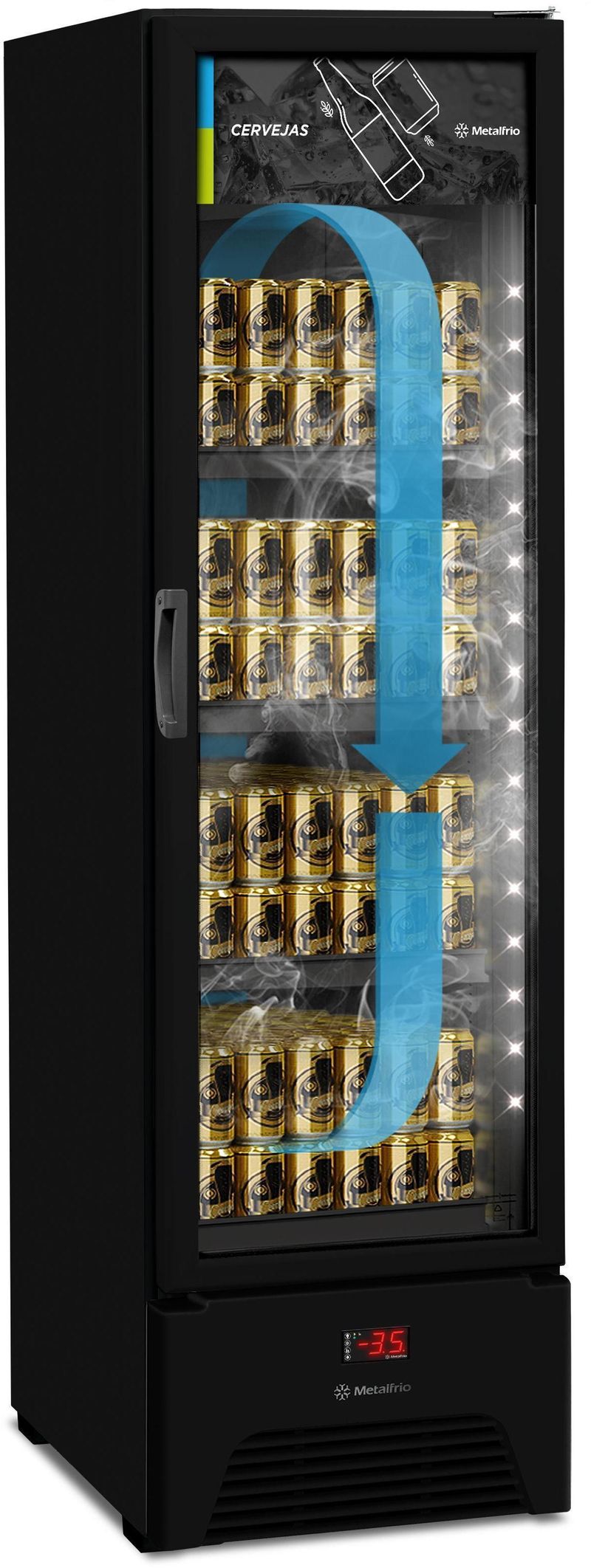 Cervejeira-Expositora-Slim-Metalfrio-VN28-337-Litros-Preto-110V