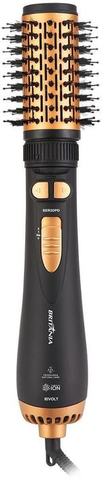 Escova-de-Cabelo-Rotativa-Britania-BER20PD-Preto-e-Dourado-Bivolt