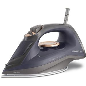 Ferro de Passar Roupa Elétrico a Vapor Britânia Ceramic BFV2000P Chumbo220V