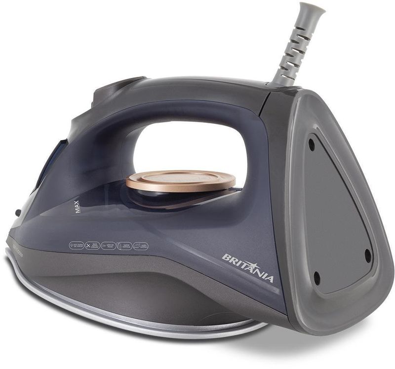 Ferro-de-Passar-Roupa-Eletrico-a-Vapor-Britania-Ceramic-BFV2000P-Chumbo110V