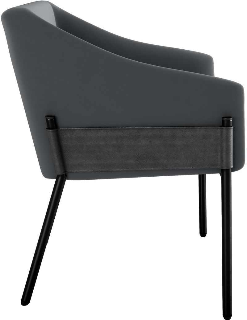Poltrona Decorativa Malta Matrix Cinza