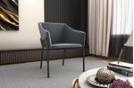 Poltrona-Decorativa-Malta-Matrix-Cinza